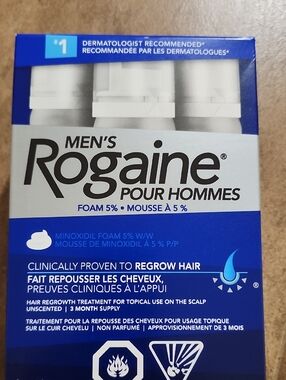 Rogaine Men's 5% Minoxidil Foam - Blue